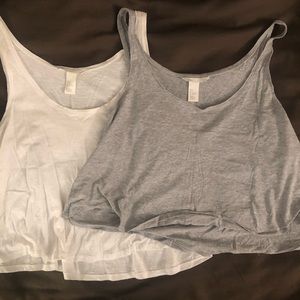 Bundle of 2 H&M Flowy Crop Tops
